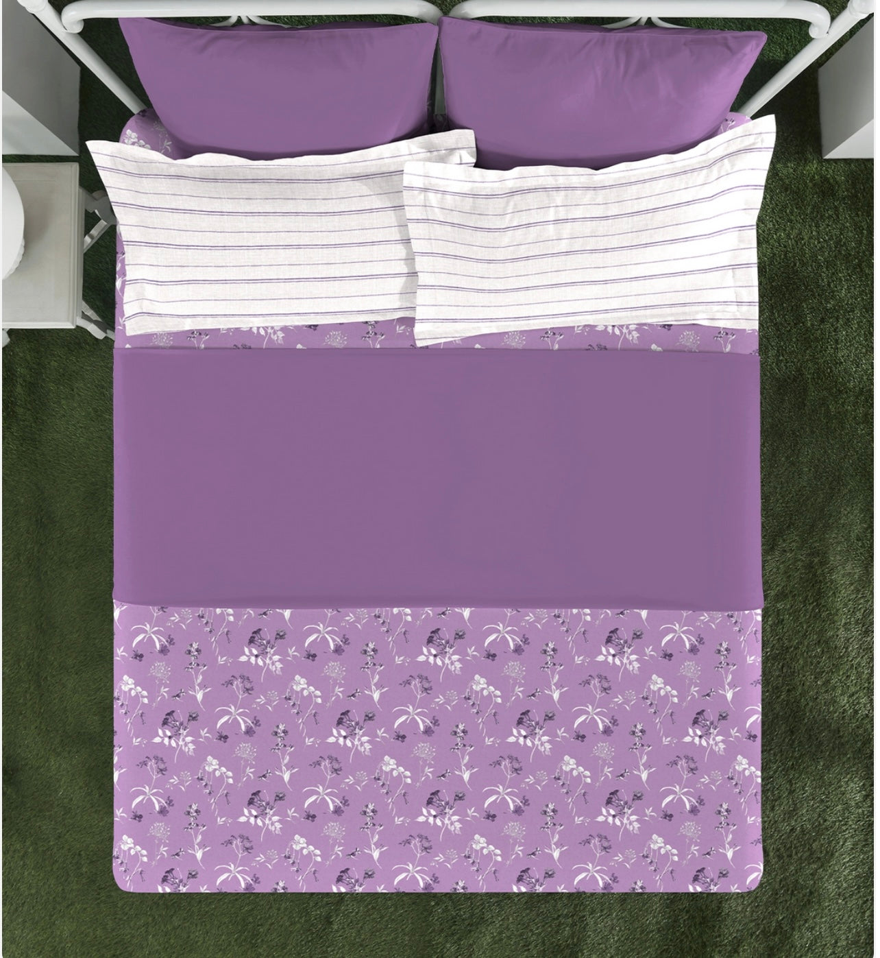 Aroma King Bedsheet Set, |180 TC Cotton|2 Pillow Covers