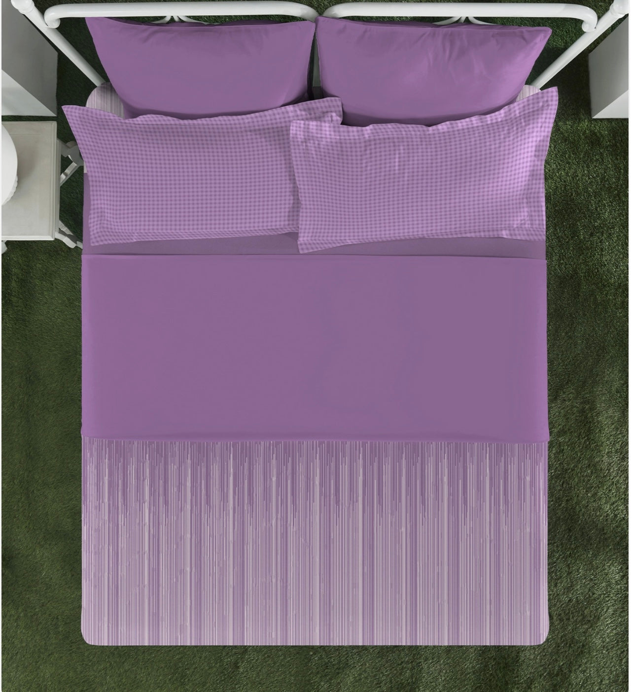 Aroma King Bedsheet Set, |180 TC Cotton|2 Pillow Covers