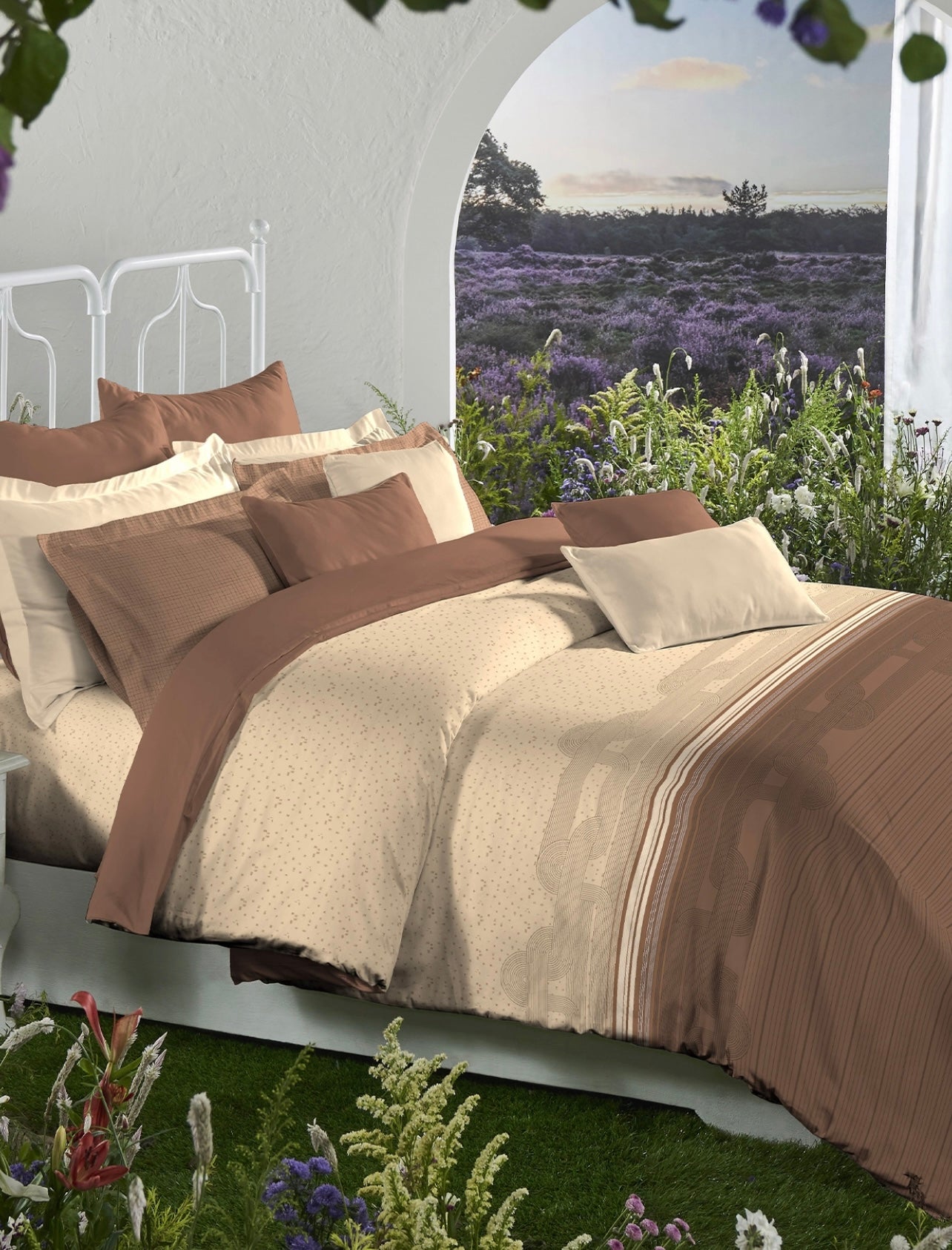 Aroma King Bedsheet Set, |180 TC Cotton|2 Pillow Covers