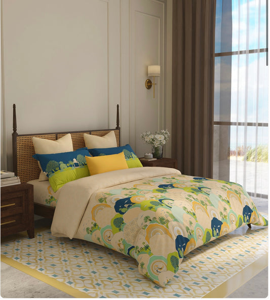Home Essential Vasant King Bedsheet