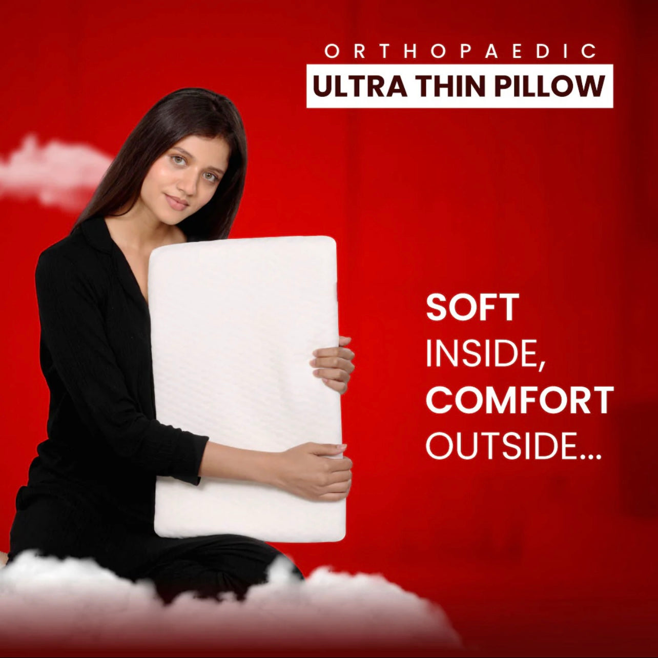 Ultra Thin Pillow | THIN YET SUPPORTIVE