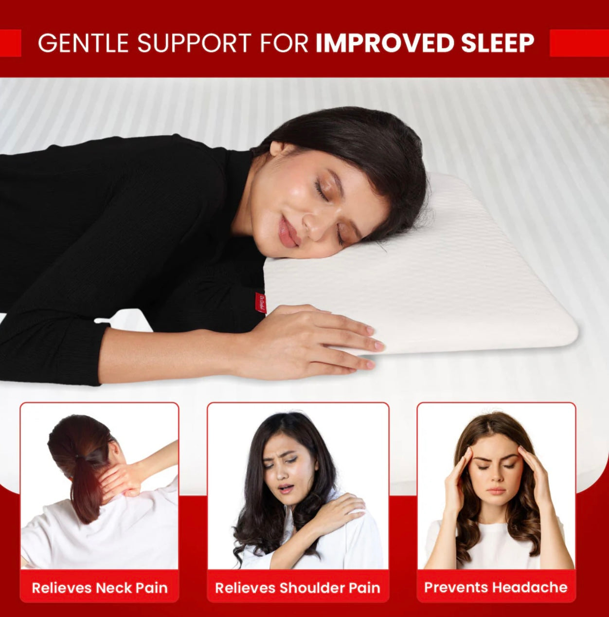 Ultra Thin Pillow | THIN YET SUPPORTIVE